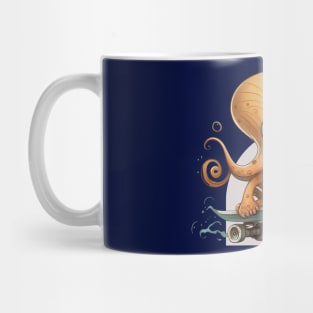 Skating Octopus Mug